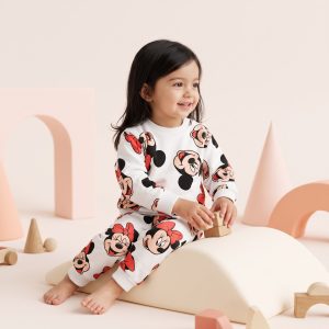بلوز و شلوار دورس طرح میکی ماوس برند H&M