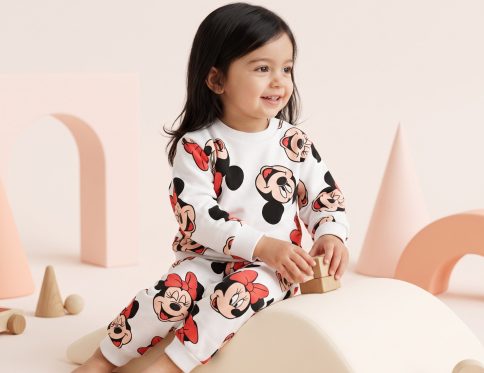 بلوز و شلوار دورس طرح میکی ماوس برند H&M